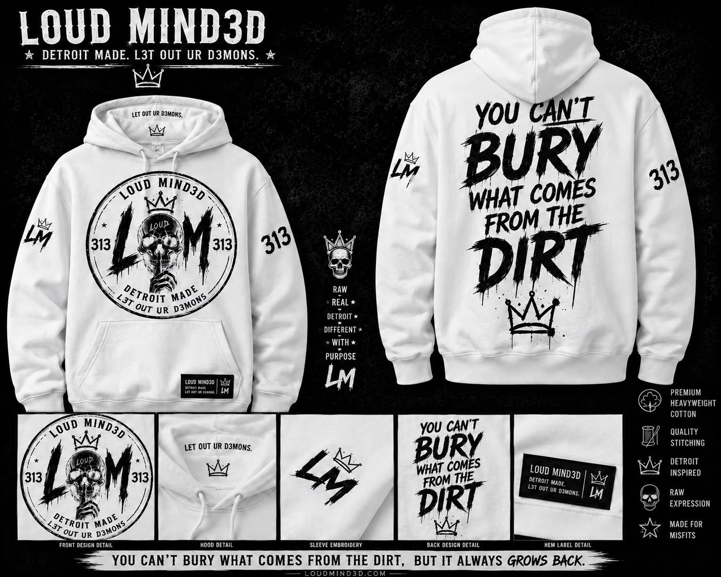 "FROM THE DIRT" HEAVYWEIGHT HOODIE