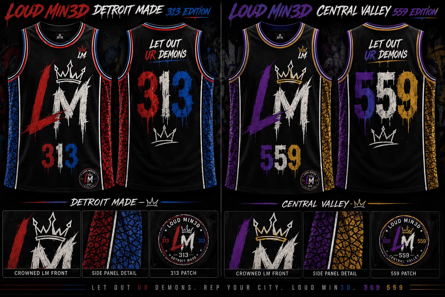 "REP YOUR CITY" SPLIT-EDITION MESH JERSEY