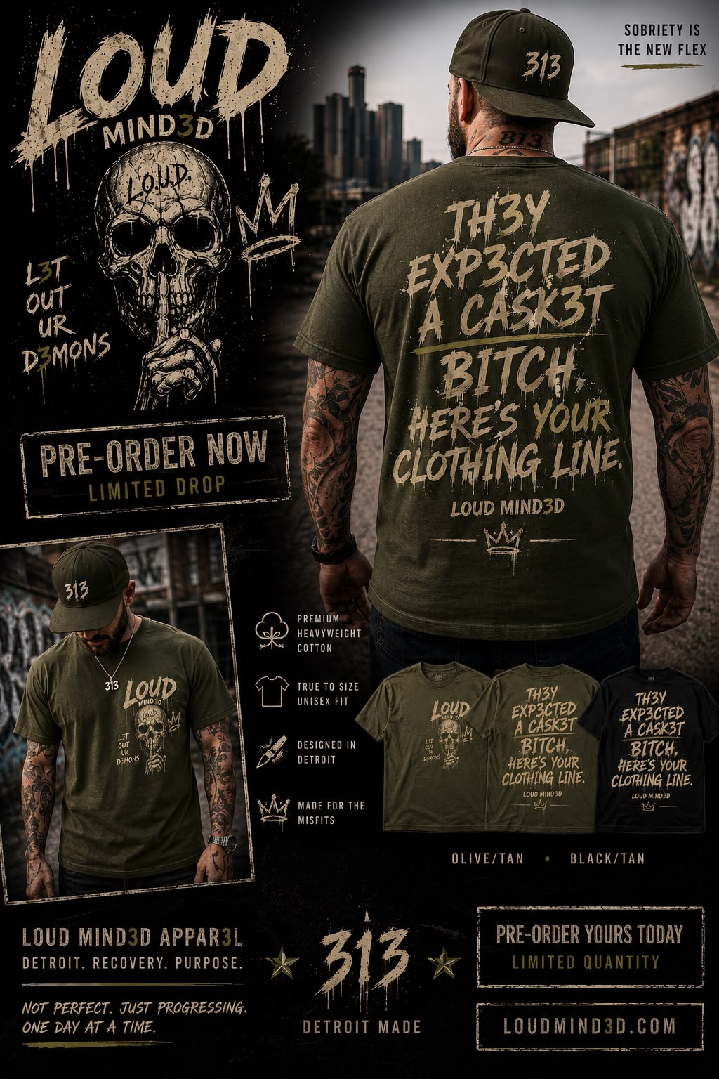 "THE CASKET" HEAVYWEIGHT GRAPHIC TEE