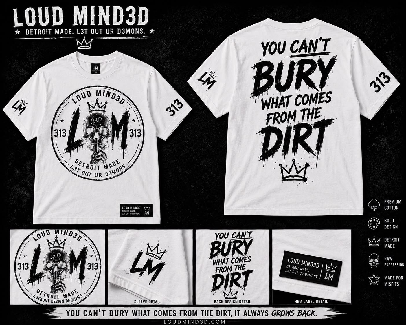 "FROM THE DIRT" STREETWEAR TEE